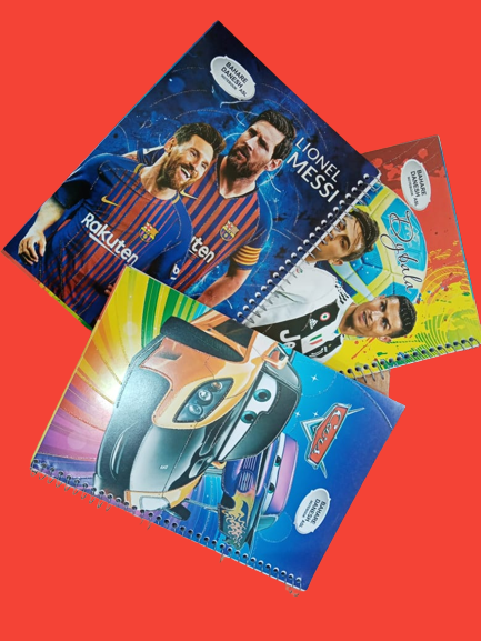 دفتر سیمی جلد گلاسه بهار دانش 50 برگی کد 063